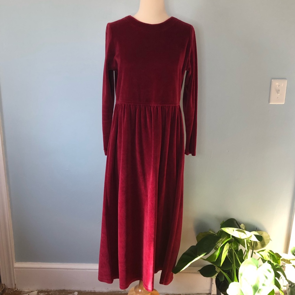 🌼Vintage LL Bean Velvet Dress🌼
